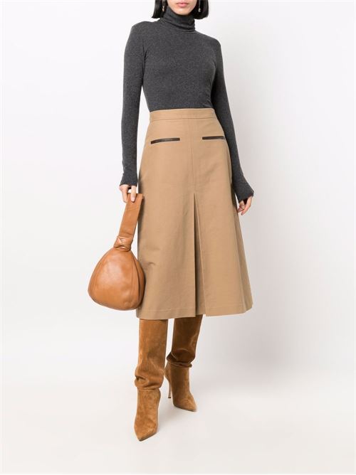 T-shirt donna dolcevita manica lunga MAJESTIC FILATURES | M005FTS011088